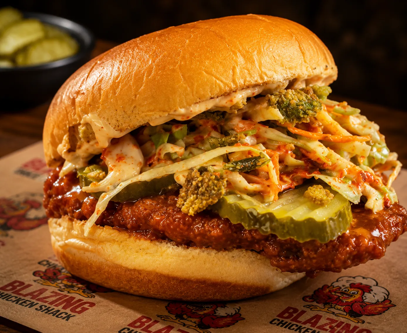 Nashville Extreme Heat + Waiver Sauce at Blazing Chicken Shack in downtown Winnipeg